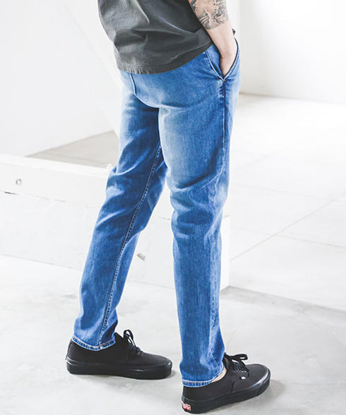 MR.OLIVE / SUPER STRETCH DENIM / USED WASH SLIM PANTS / ミスターオリーブ スーパーストレッチデニム / ユーズドウォッシュ スリムパンツ